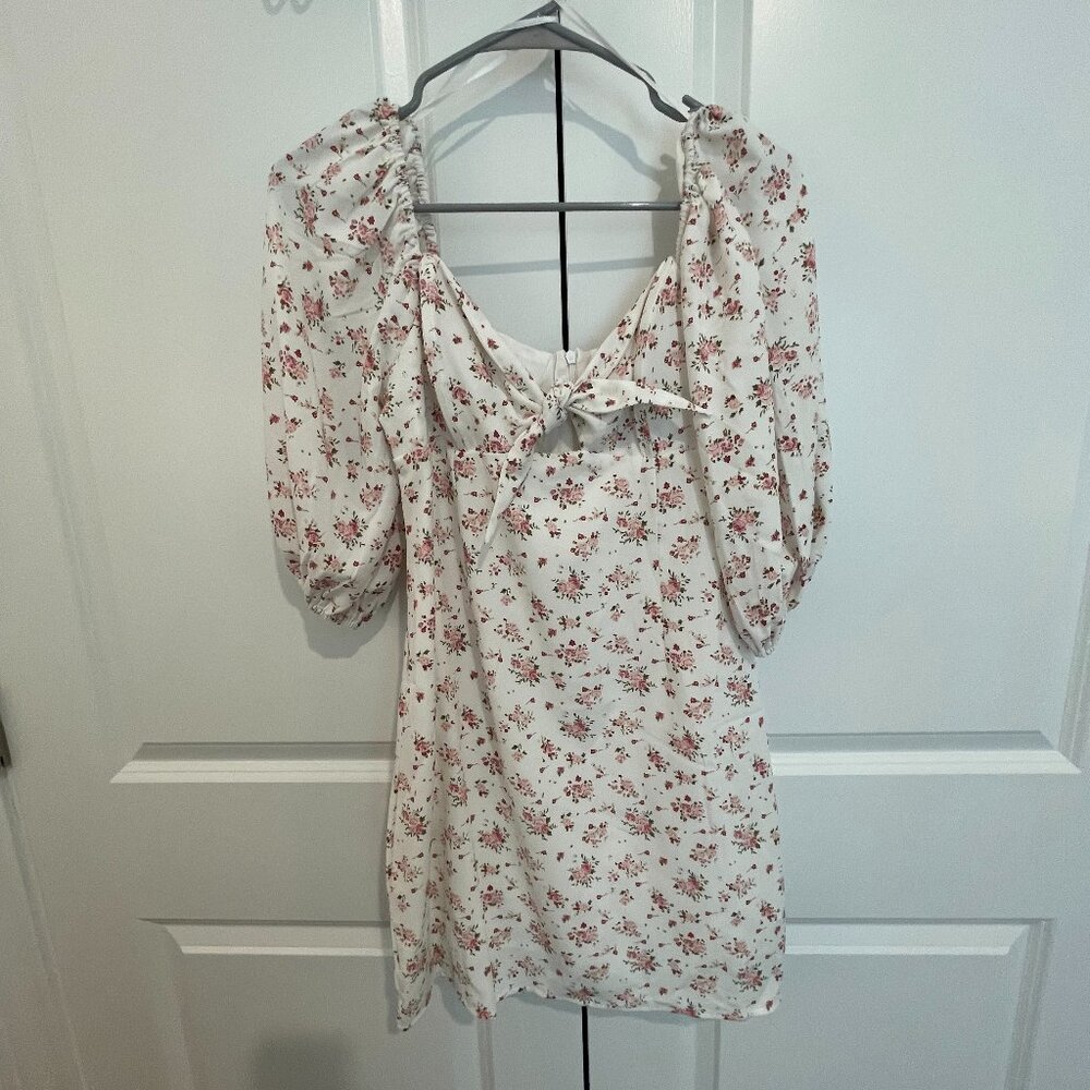 White/Floral Mini Dress